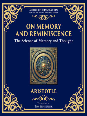 cover image of On Memory and Reminiscence